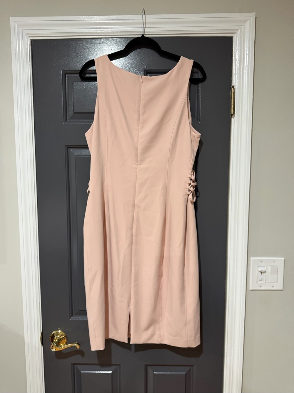 White House Black Market Sleeveless Blush Pink Sheath Dress - Picture 2 of 4